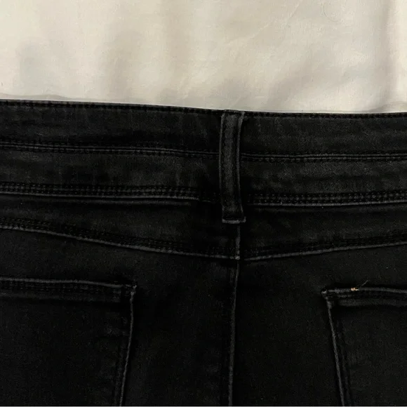 D Jeans size 12  vintage recycled denim black straight leg. - Picture 6 of 6